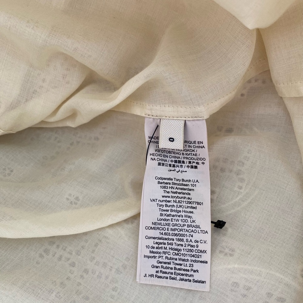 NWT Tory Burch Broderie Anglaise Hook And Eye Dress $898 0 - Picture 13 of 13